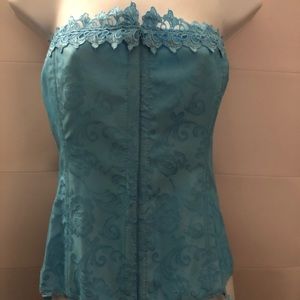 Fredericks of Hollywood Dream Corset 44 blue